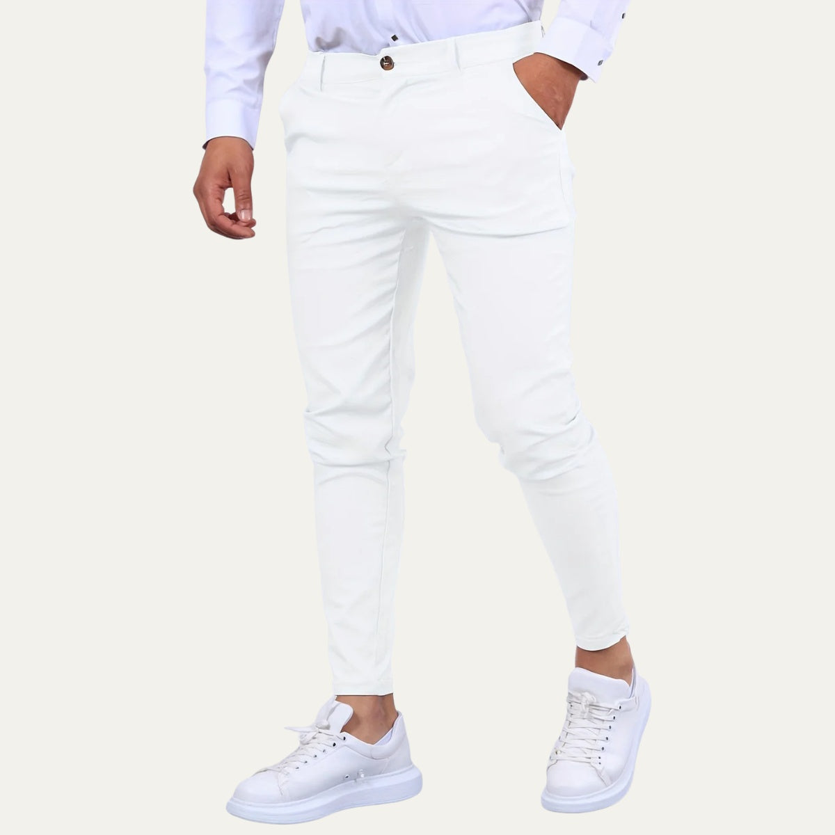 Matteo | Pantaloni Chino Skinny Uomo Slim Fit