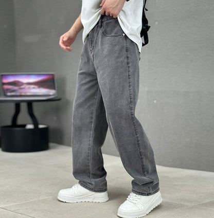 Mattia | Jeans Larghi Uomo Vita Media Gamba Dritta