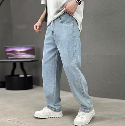 Mattia | Jeans Larghi Uomo Vita Media Gamba Dritta