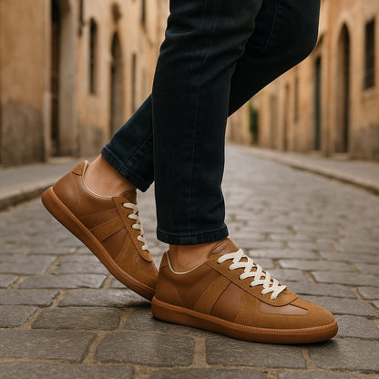 Mattia | Sneakers in Pelle Uomo Scamosciate Lacci