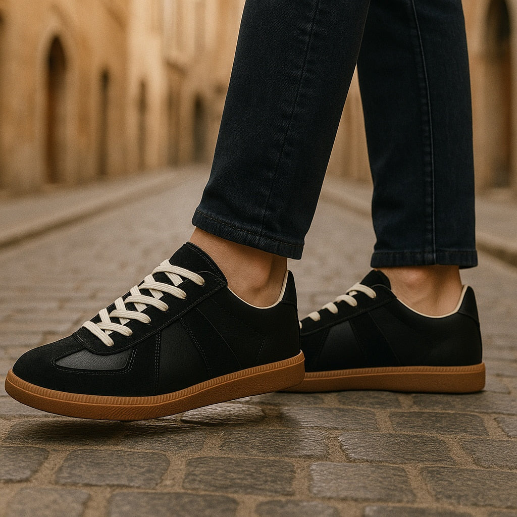 Mattia | Sneakers in Pelle Uomo Scamosciate Lacci