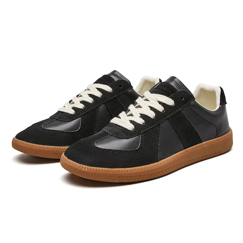Mattia | Sneakers in Pelle Uomo Scamosciate Lacci