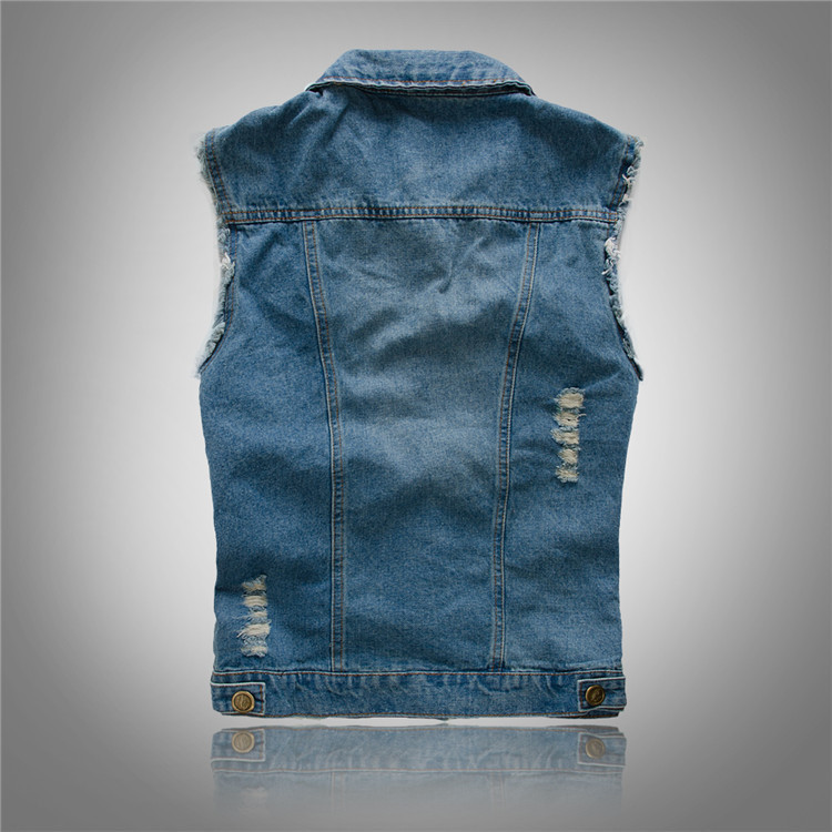 Nicola | Gilet in Denim Uomo Senza Maniche Streetwear