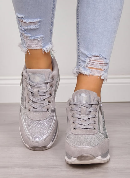 Noemi | Sneakers in Pelle Donna con Cerniera Laterale