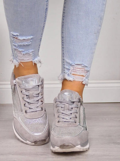 Noemi | Sneakers in Pelle Donna con Cerniera Laterale