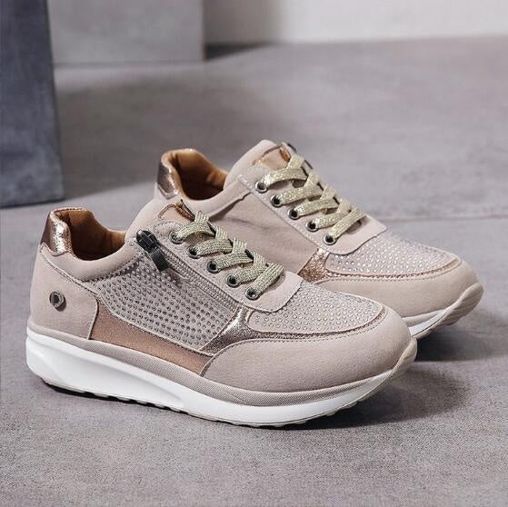 Noemi | Sneakers in Pelle Donna con Cerniera Laterale