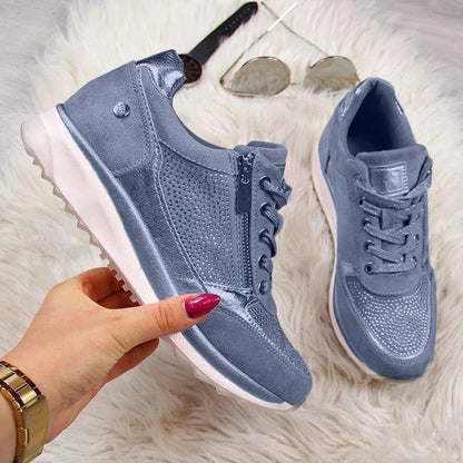 Noemi | Sneakers in Pelle Donna con Cerniera Laterale