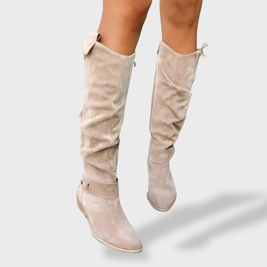 Noemi | Stivali Camperos Donna Scamosciati Gambale Alto