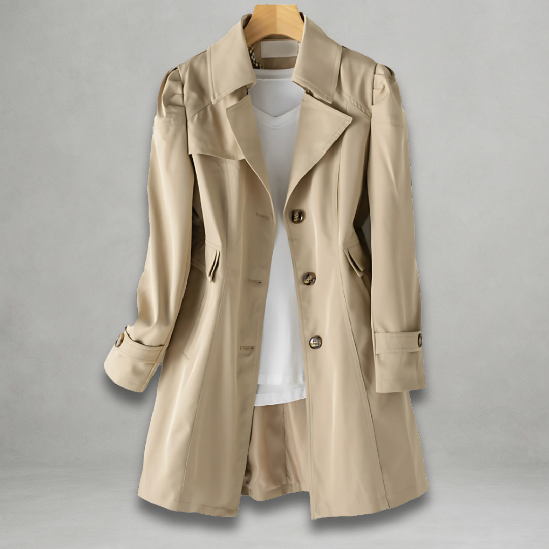 Noemi | Trench Cappotto Donna Elegante Monopetto