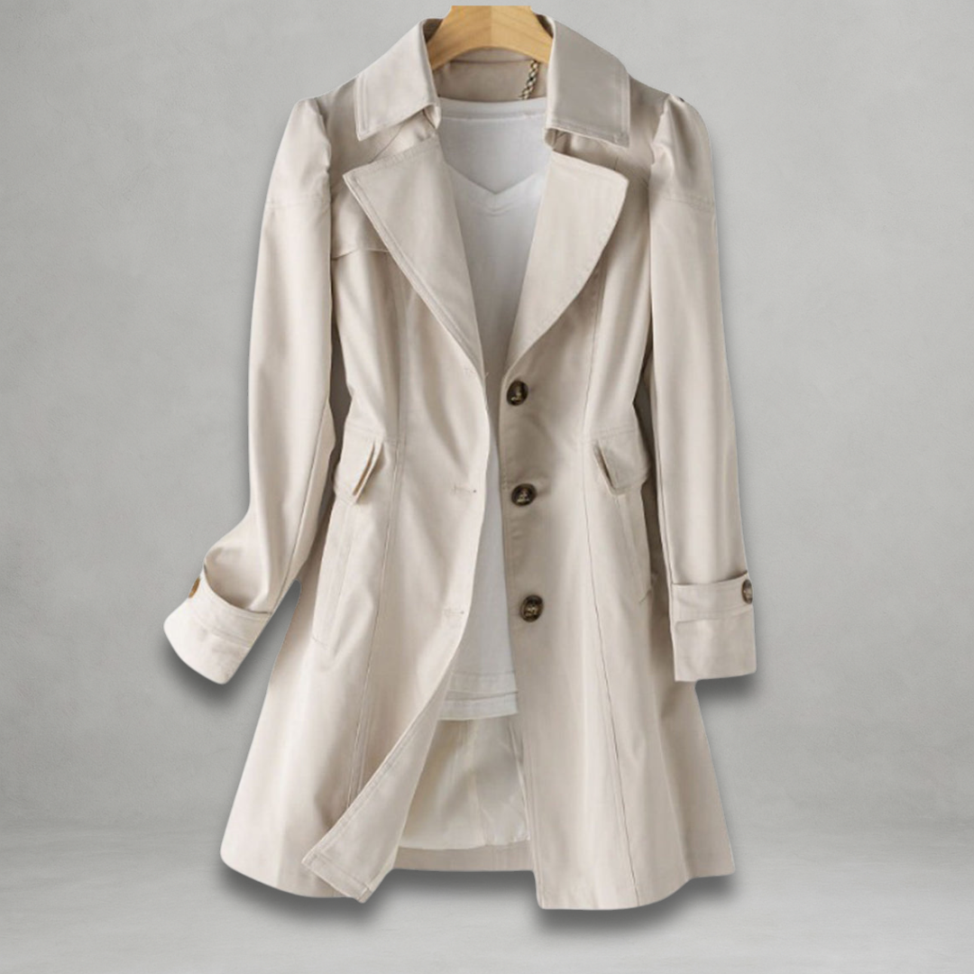Noemi | Trench Cappotto Donna Elegante Monopetto