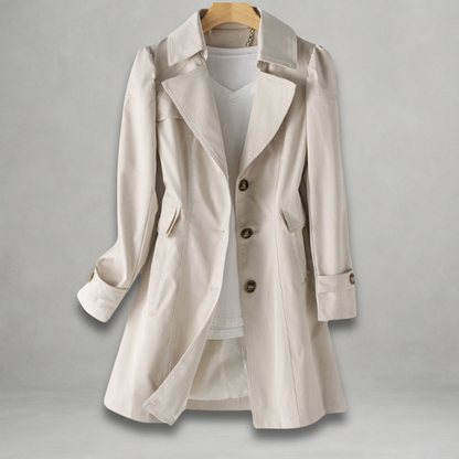 Noemi | Trench Cappotto Donna Elegante Monopetto