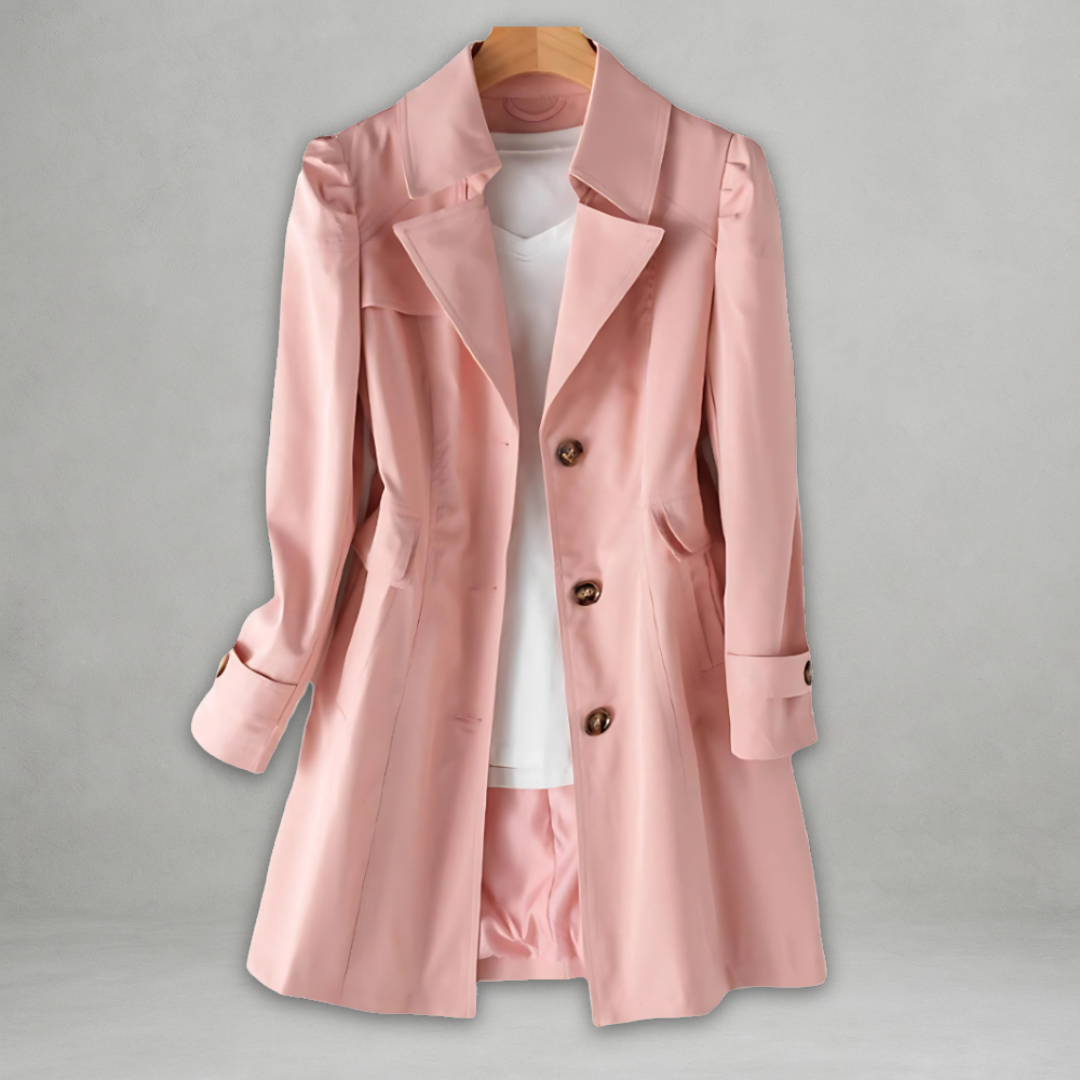 Noemi | Trench Cappotto Donna Elegante Monopetto