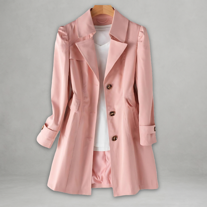 Noemi | Trench Cappotto Donna Elegante Monopetto