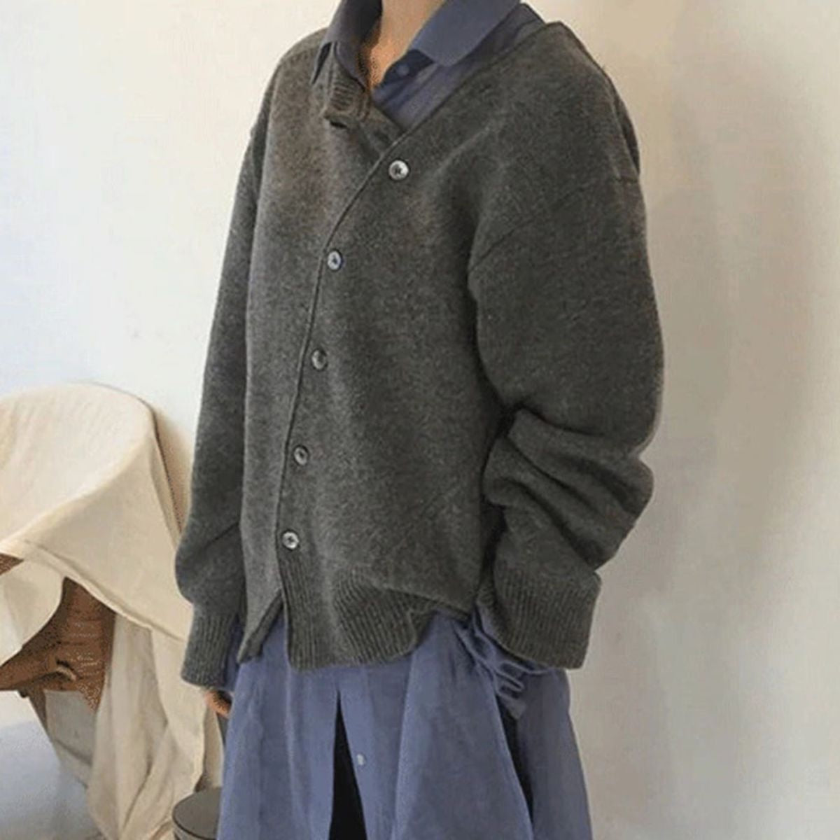 Paola | Cardigan Donna Maglia a Maniche Lunghe Bottoni