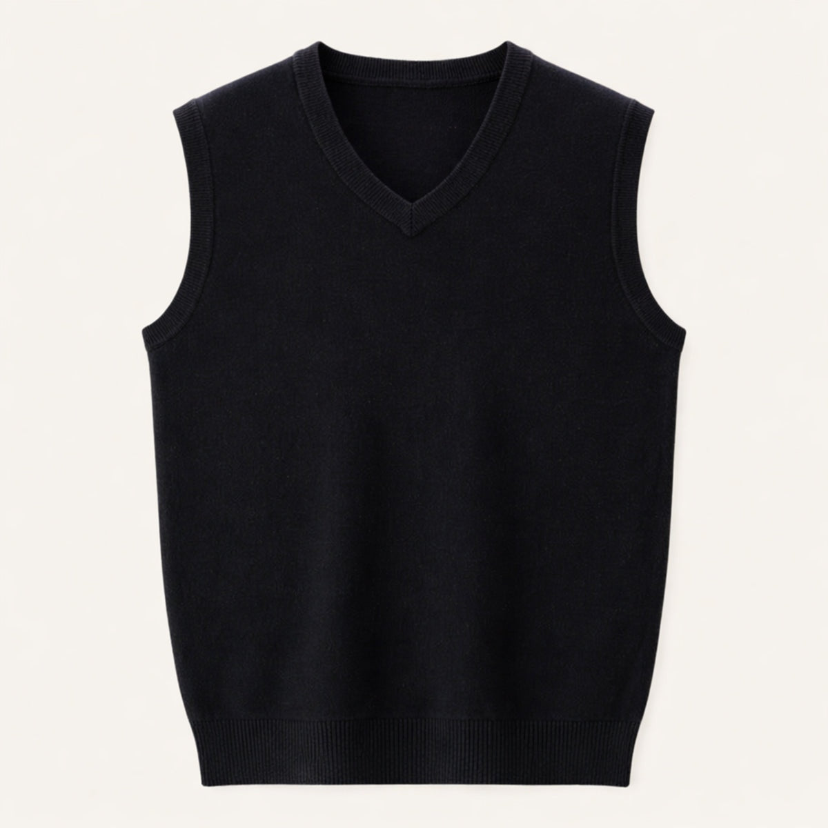 Pietro | Gilet di Maglia Scollo a V Uomo Senza Maniche