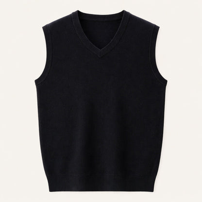 Pietro | Gilet di Maglia Scollo a V Uomo Senza Maniche
