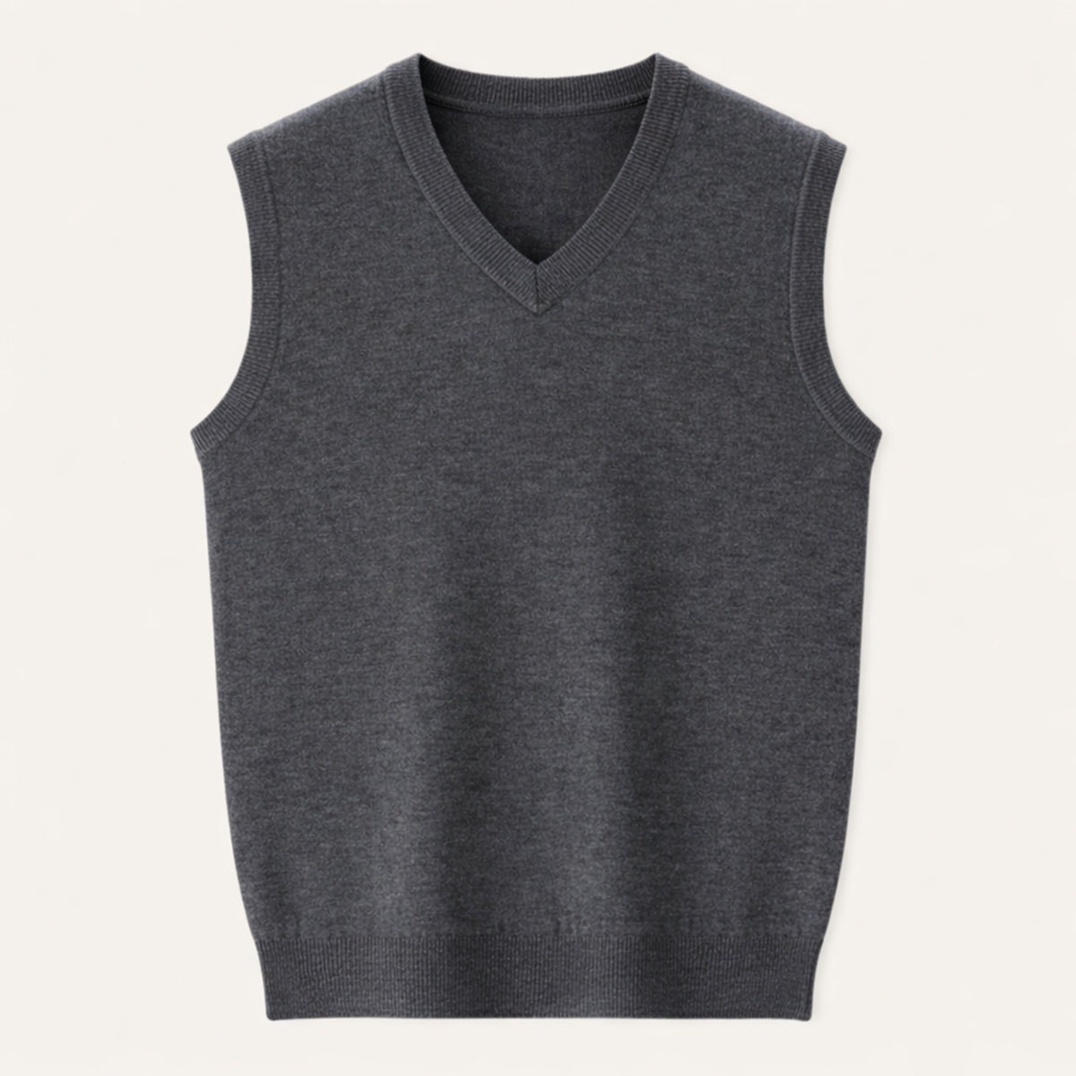 Pietro | Gilet di Maglia Scollo a V Uomo Senza Maniche