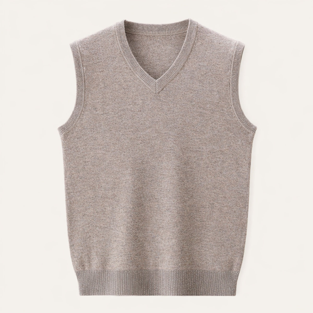 Pietro | Gilet di Maglia Scollo a V Uomo Senza Maniche