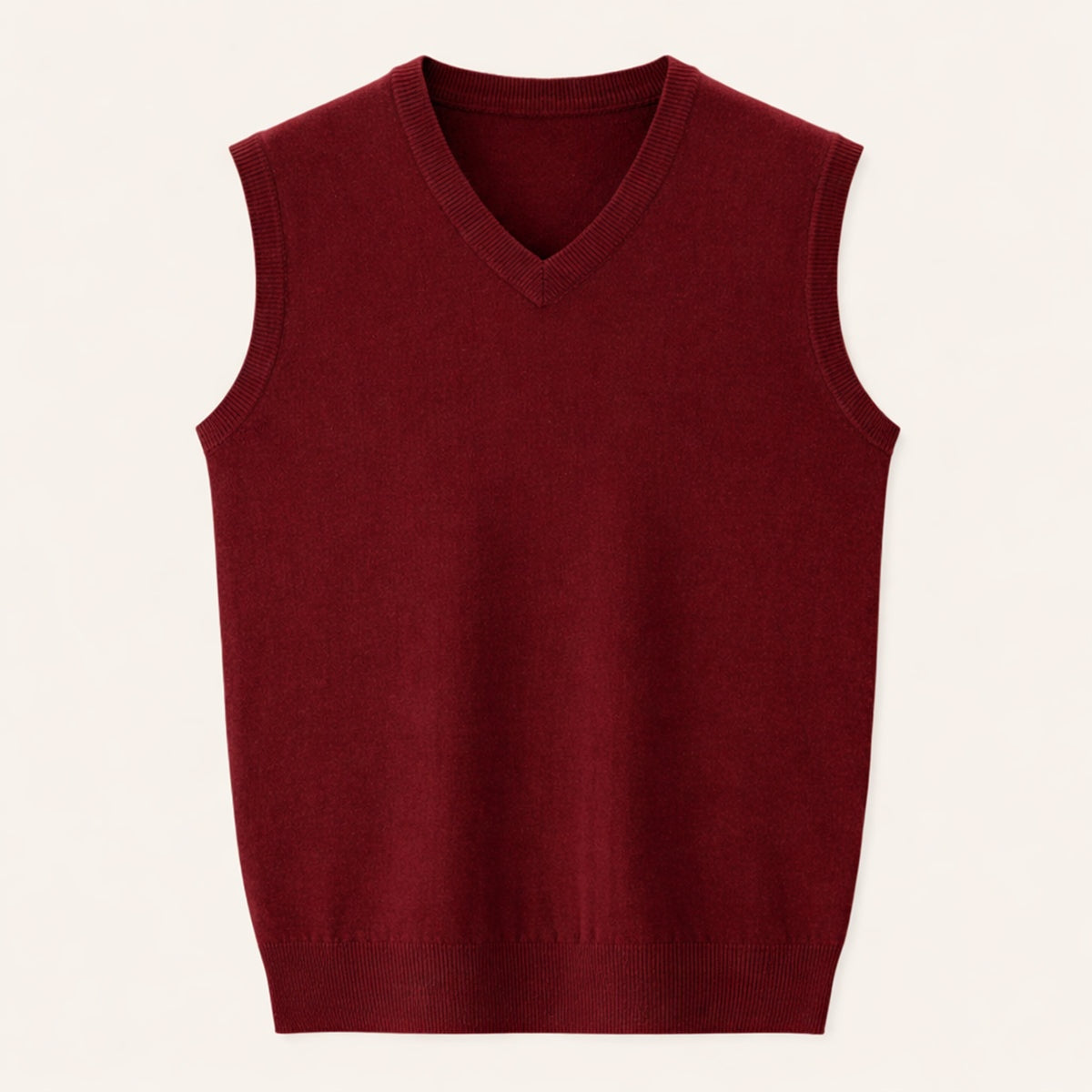 Pietro | Gilet di Maglia Scollo a V Uomo Senza Maniche