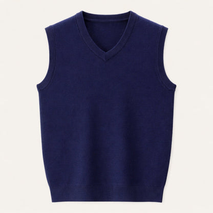 Pietro | Gilet di Maglia Scollo a V Uomo Senza Maniche
