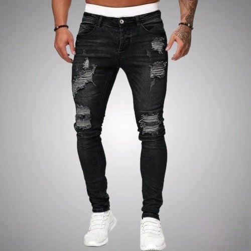 Pietro | Jeans Strappati Skinny Uomo Strappi alle Ginocchia