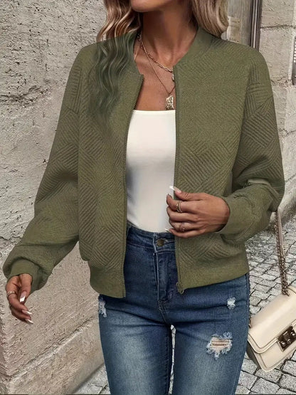 Rebecca | Giacca Bomber Donna a Maglia con Zip