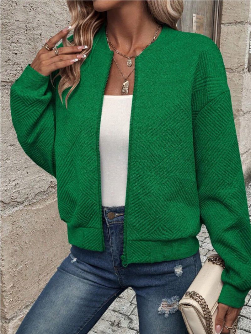 Rebecca | Giacca Bomber Donna a Maglia con Zip