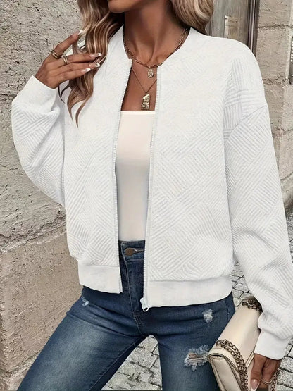 Rebecca | Giacca Bomber Donna a Maglia con Zip