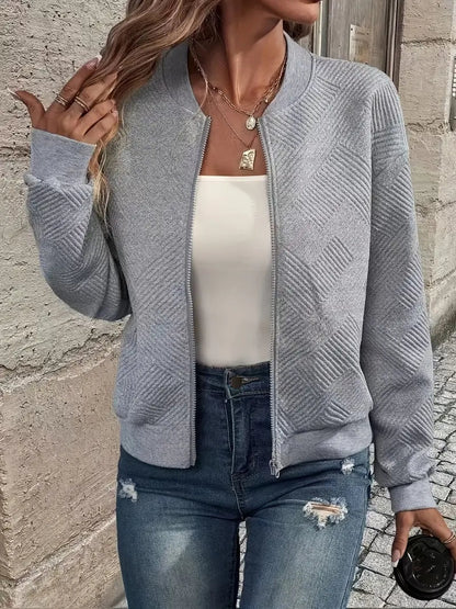 Rebecca | Giacca Bomber Donna a Maglia con Zip