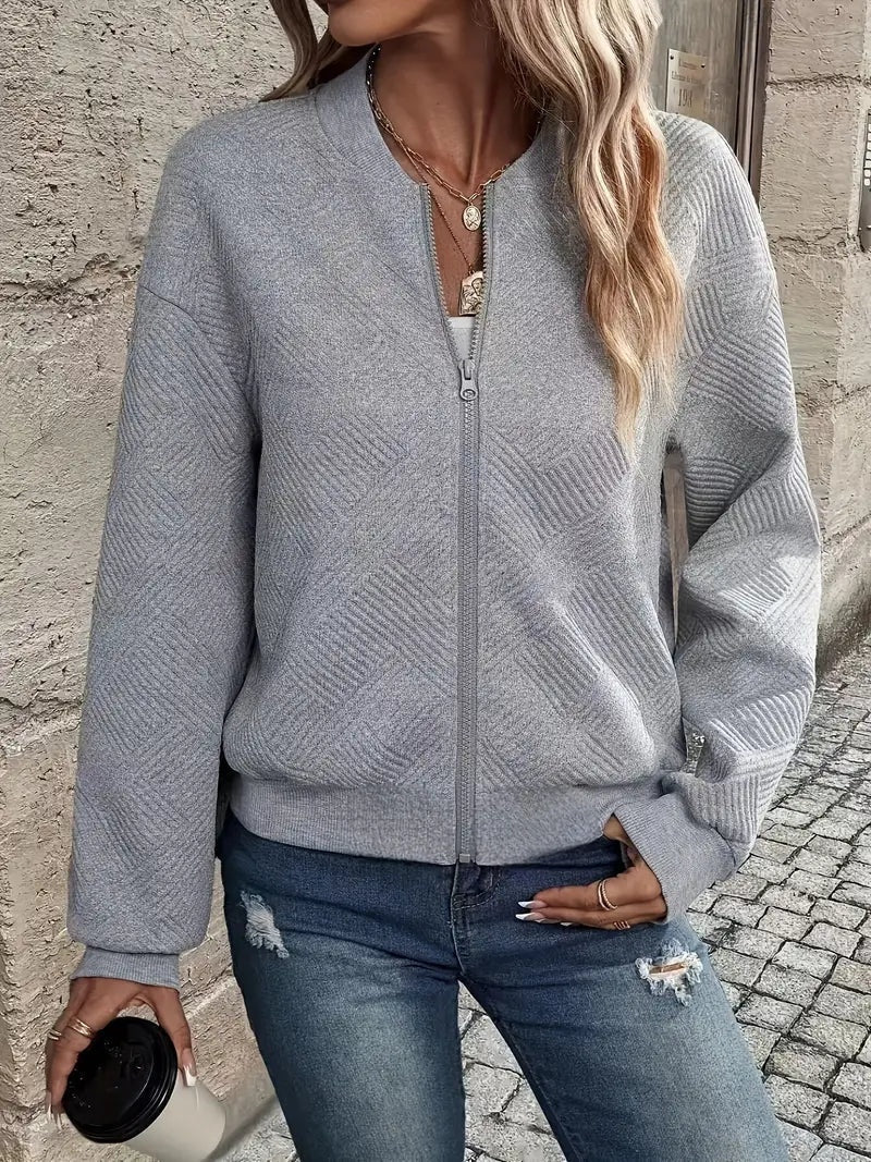 Rebecca | Giacca Bomber Donna a Maglia con Zip