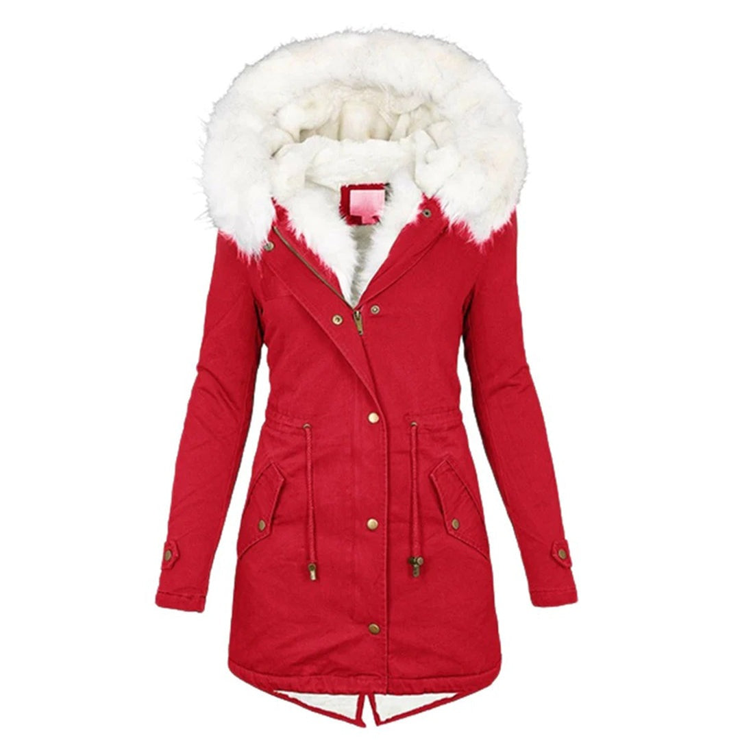 Rebecca | Parka Donna Invernale con Cappuccio in Pelliccia Foderata