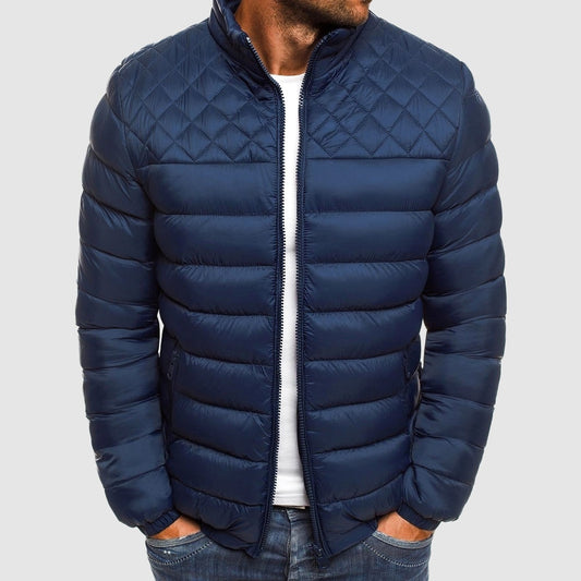 Riccardo | Piumino Uomo Trapuntato Colletto Alto con Zip