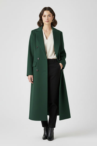 Roberta | Cappotto Lungo di Lana Donna Doppiopetto