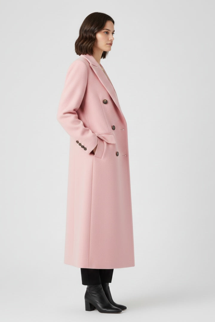 Roberta | Cappotto Lungo di Lana Donna Doppiopetto