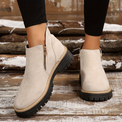 Roberta | Tronchetti Scarpe di Camoscio Donna Stampa Maculata