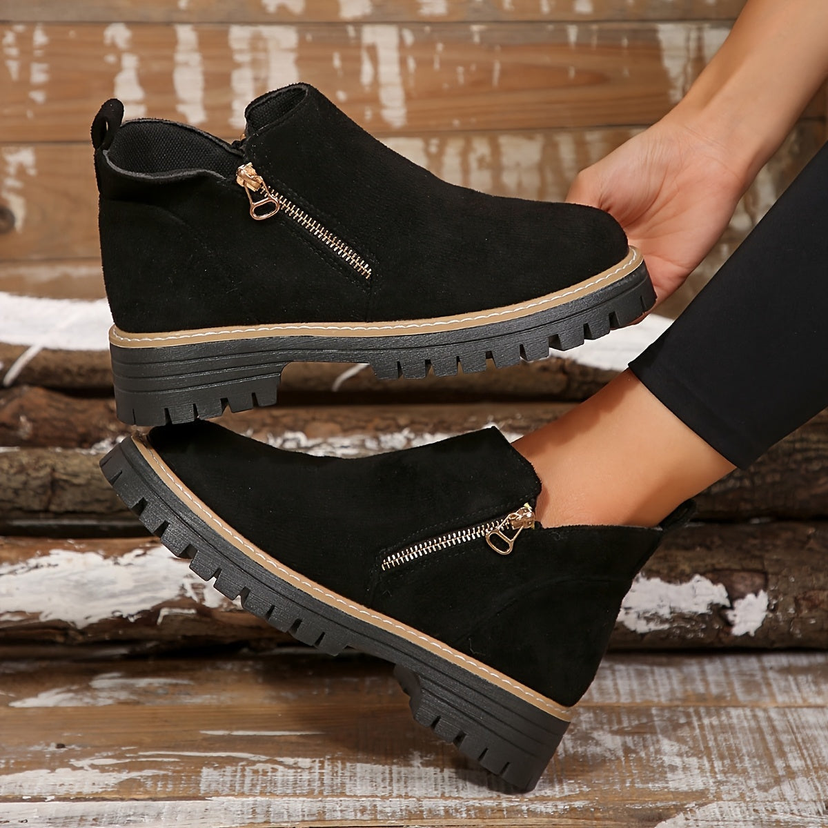 Roberta | Tronchetti Scarpe di Camoscio Donna Stampa Maculata