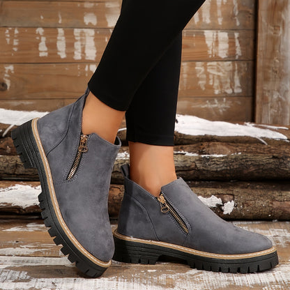 Roberta | Tronchetti Scarpe di Camoscio Donna Stampa Maculata