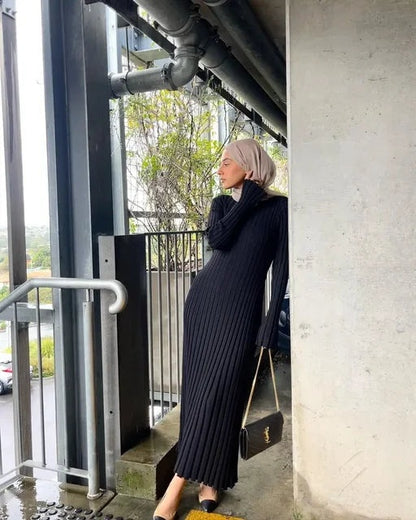 Serena | Vestito in Maglia Lungo Donna Manica Corta