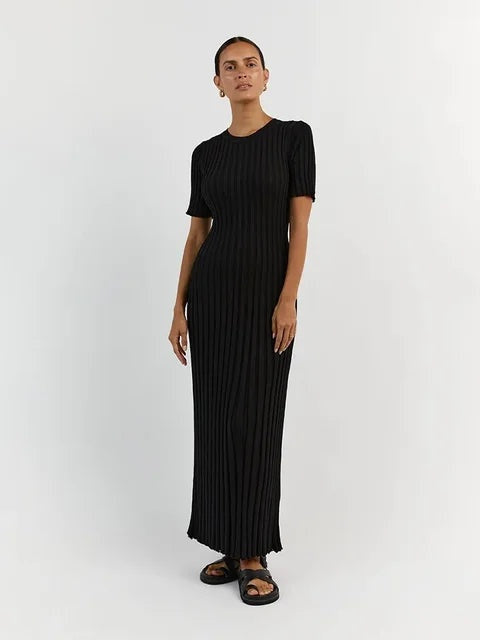 Serena | Vestito in Maglia Lungo Donna Manica Corta