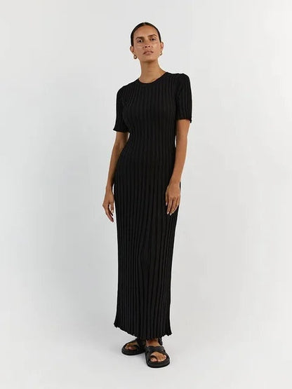 Serena | Vestito in Maglia Lungo Donna Manica Corta