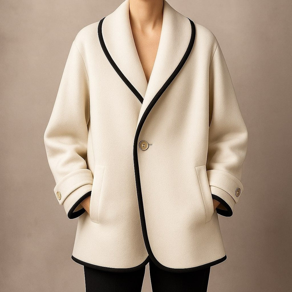 Silvia | Cappotti Donna Lana Oversize con Revers Invernali