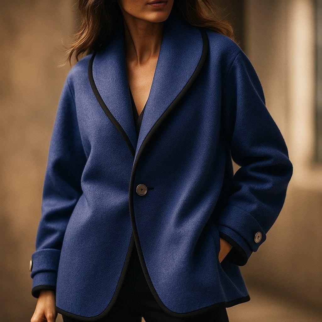 Silvia | Cappotti Donna Lana Oversize con Revers Invernali