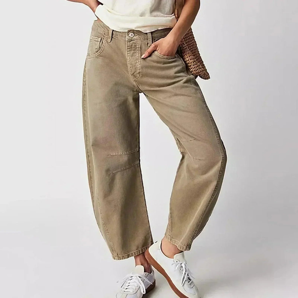 Simona | Jeans Larghi Donna Vita Alta Taglio Ampio