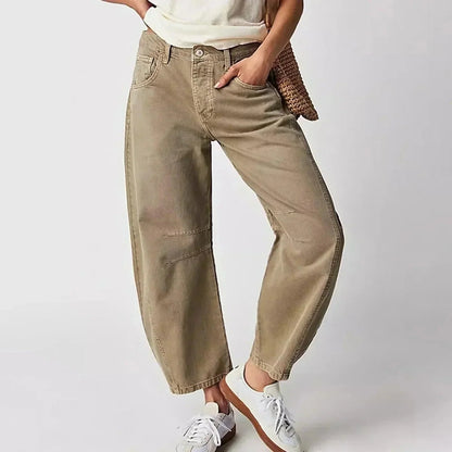 Simona | Jeans Larghi Donna Vita Alta Taglio Ampio