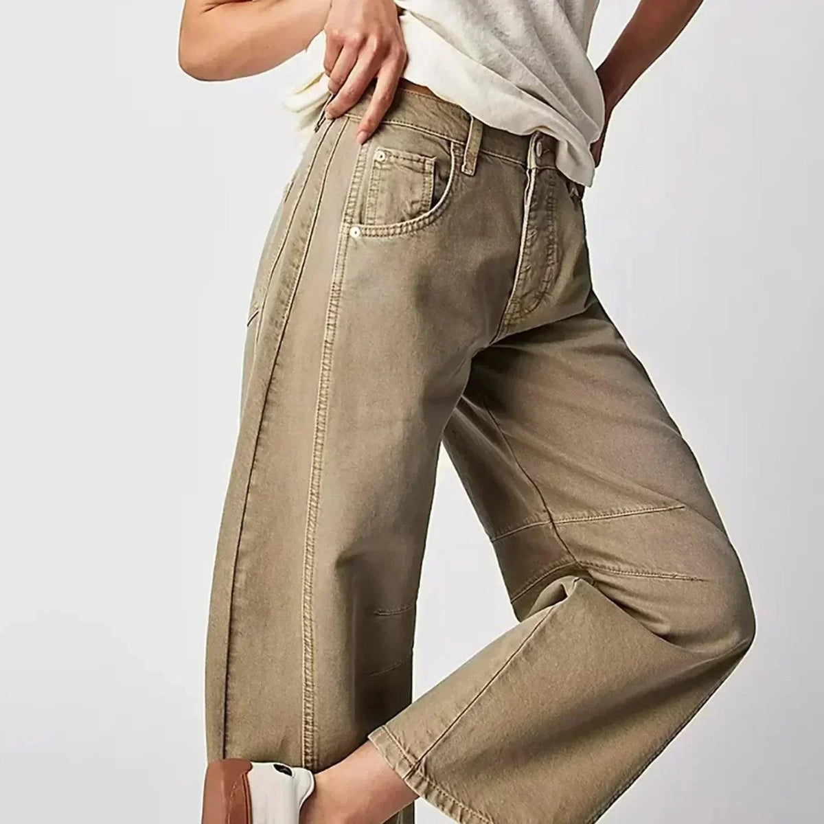 Simona | Jeans Larghi Donna Vita Alta Taglio Ampio