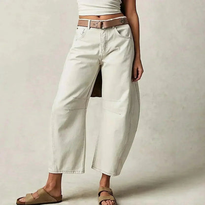 Simona | Jeans Larghi Donna Vita Alta Taglio Ampio