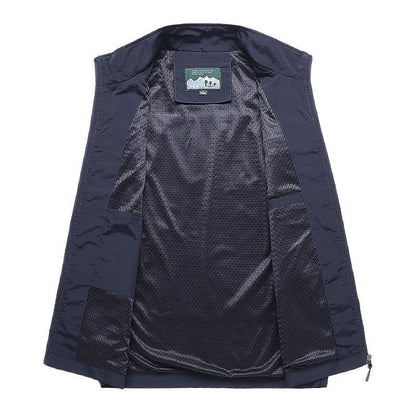 Simone | Gilet Uomo Multitasche con Zip Colletto Alto
