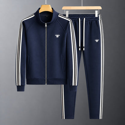 Simone | Tute Felpate Uomo Sportive con Zip e Bande Laterali