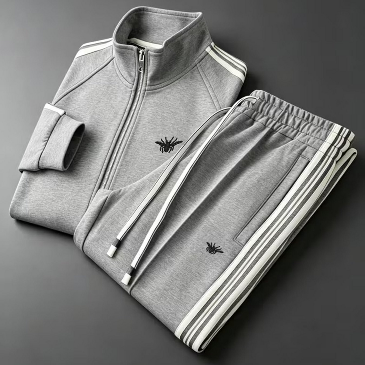Simone | Tute Felpate Uomo Sportive con Zip e Bande Laterali