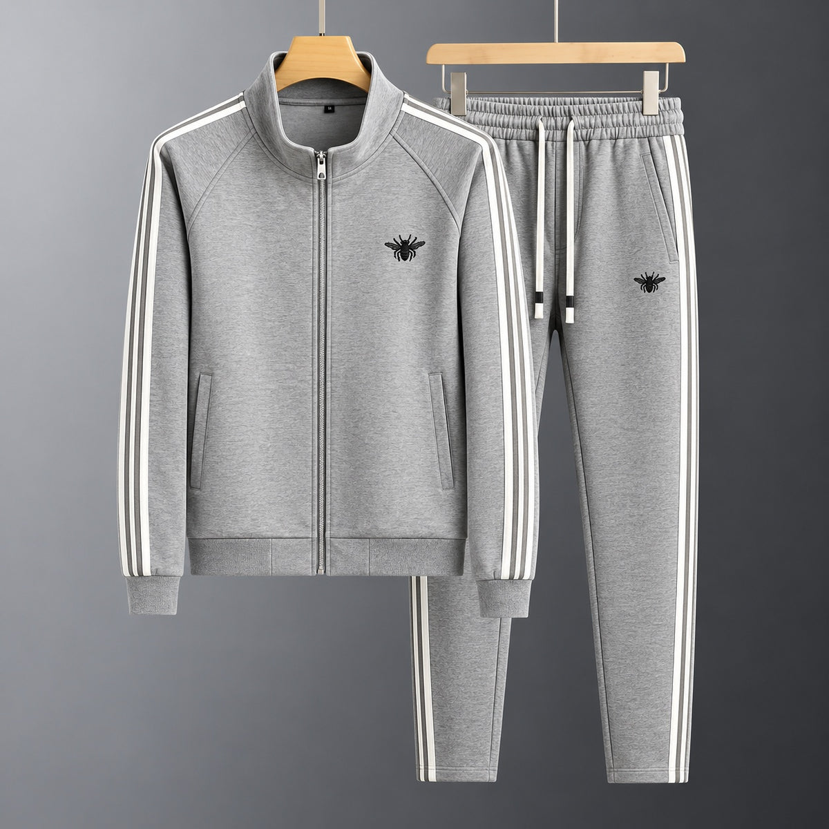 Simone | Tute Felpate Uomo Sportive con Zip e Bande Laterali
